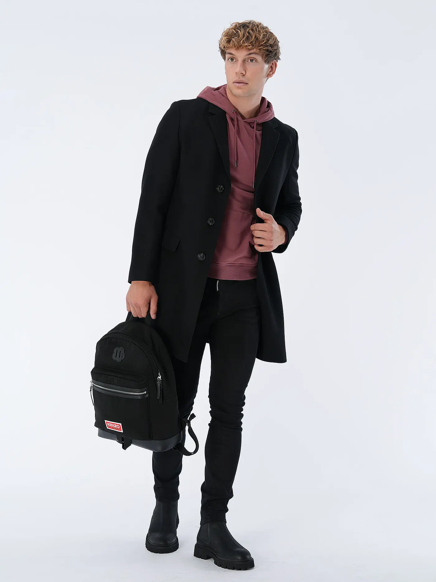 HUGO | Wollmantel MIGOR | schwarz